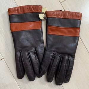 Moschino butter soft genuine leather cashmere gloves 7